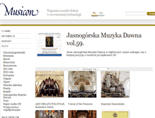 Tablet Screenshot of musicon.pl